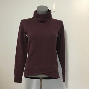 Lululemon On The Double Pullover Heathered Bordeaux Drama Size 2